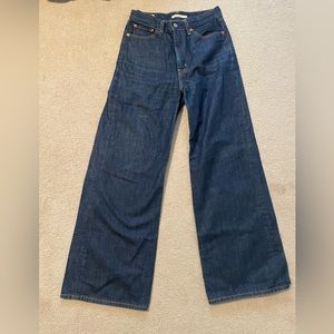 Levi’s Dark Wash Ribcage Wide Leg Jean